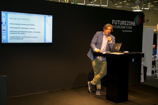 Участие команды разработчиков фотокниг Albomix в аллее стартапов FUTURE ZONE, на выставке PHOTOKINA 2016 в Германии, г. Кельн.